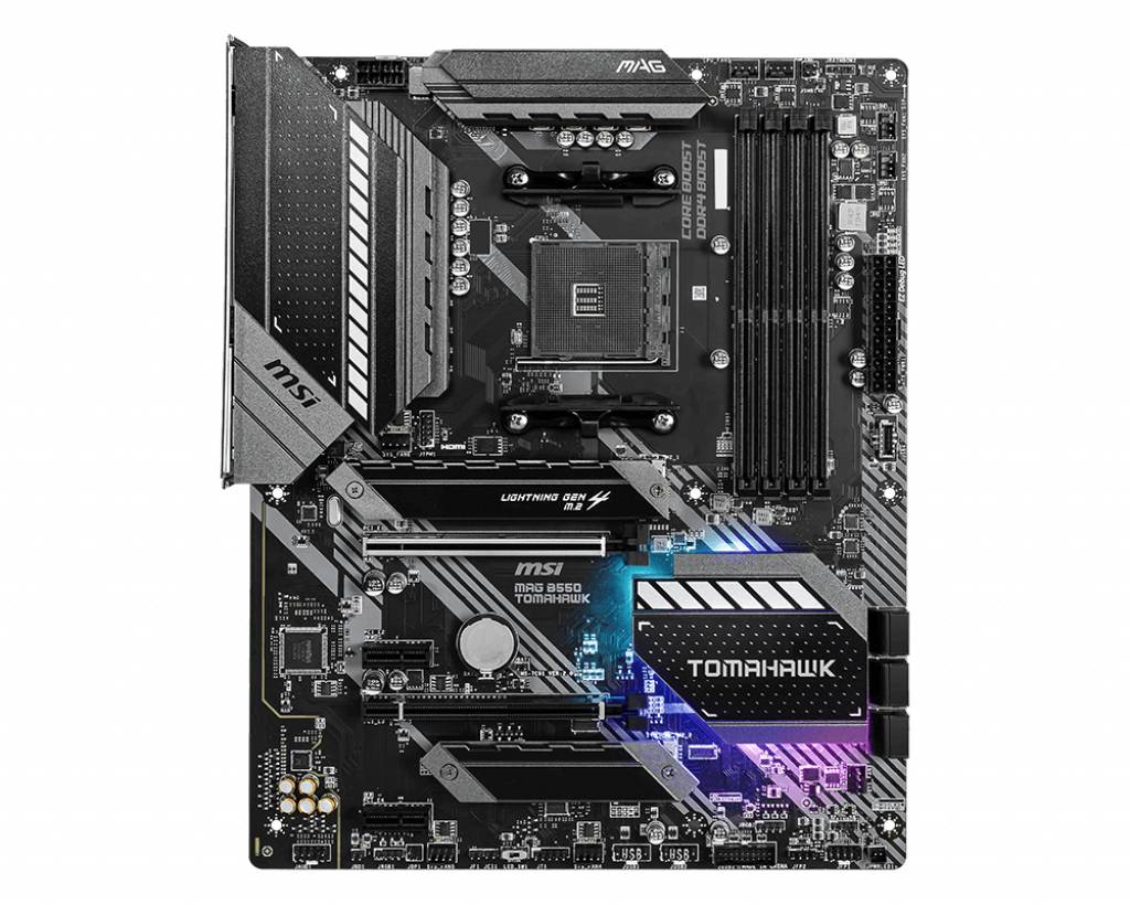 MSI MAG B550 Tomahawk Mainboard Sockel (PC) AMD® AM4 Formfaktor (Details) ATX Mainboard-Chipsatz AMD® B550