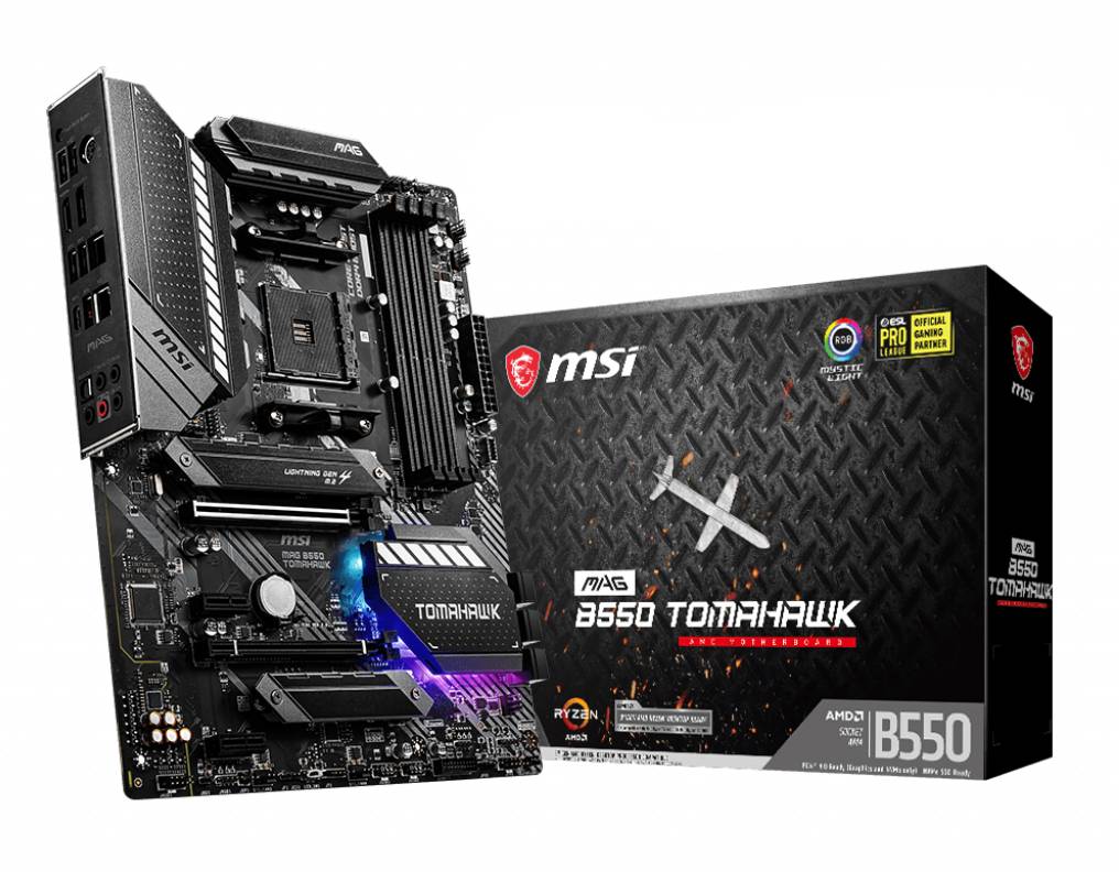 MSI MAG B550 Tomahawk Mainboard Sockel (PC) AMD® AM4 Formfaktor (Details) ATX Mainboard-Chipsatz AMD® B550