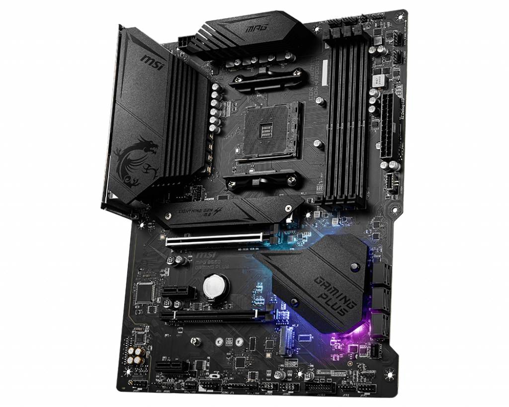 MSI MPG B550 Gaming Plus Mainboard Sockel (PC) AMD® AM4 Formfaktor (Details) ATX Mainboard-Chipsatz AMD® B550
