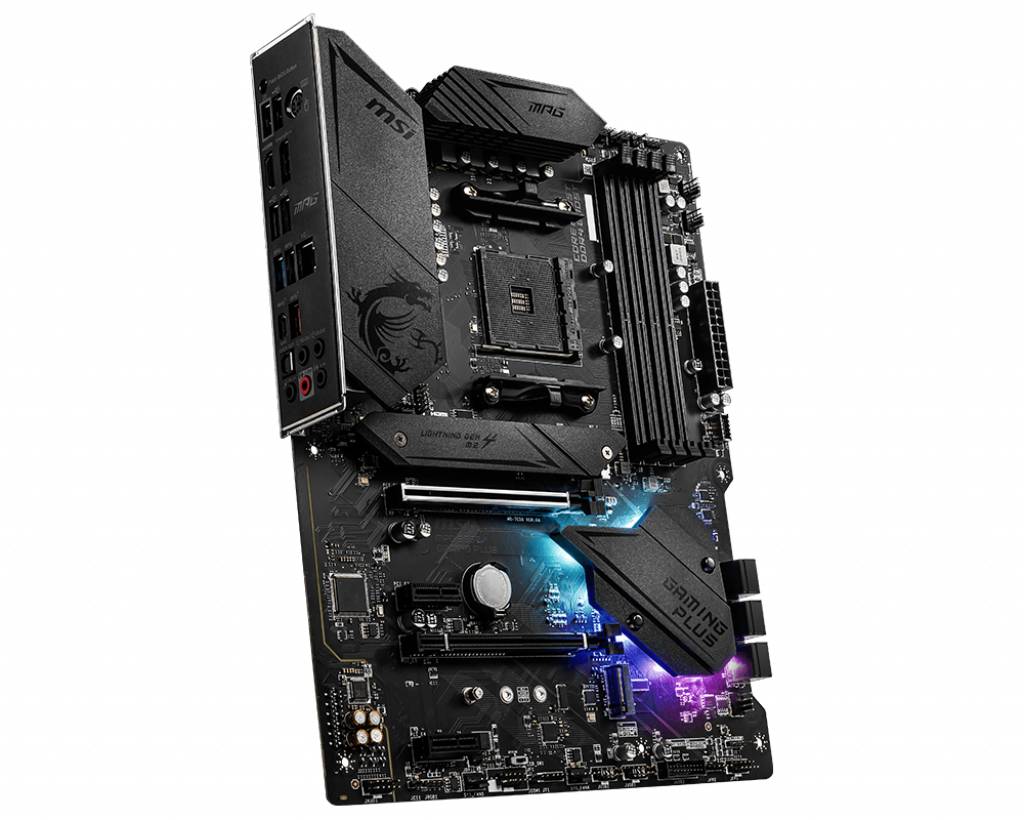 MSI MPG B550 Gaming Plus Mainboard Sockel (PC) AMD® AM4 Formfaktor (Details) ATX Mainboard-Chipsatz AMD® B550