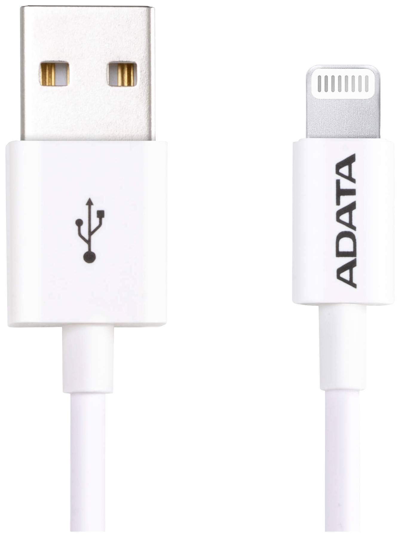 ADATA USB-Kabel USB 2.0 Apple Lightning Stecker, USB-A Stecker 1.00 m Weiß AMFIPL-1M-CWH