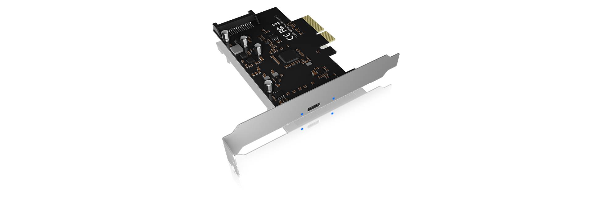 ICY BOX IB-PCI1901-C32 1+1 Port USB 3.2 Gen 2x2-Controllerkarte USB-C® (USB 3.2 Gen 2) PCIe