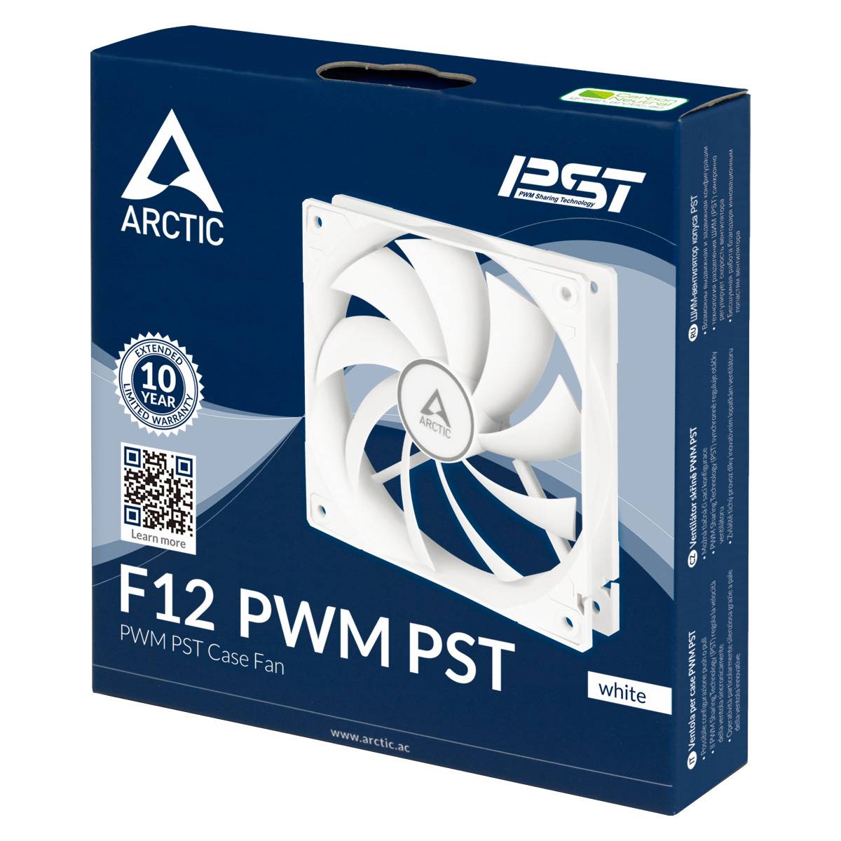 Arctic F12 PC-Gehäuse-Lüfter Weiß (B x H x T) 120 x 25 x 120 mm