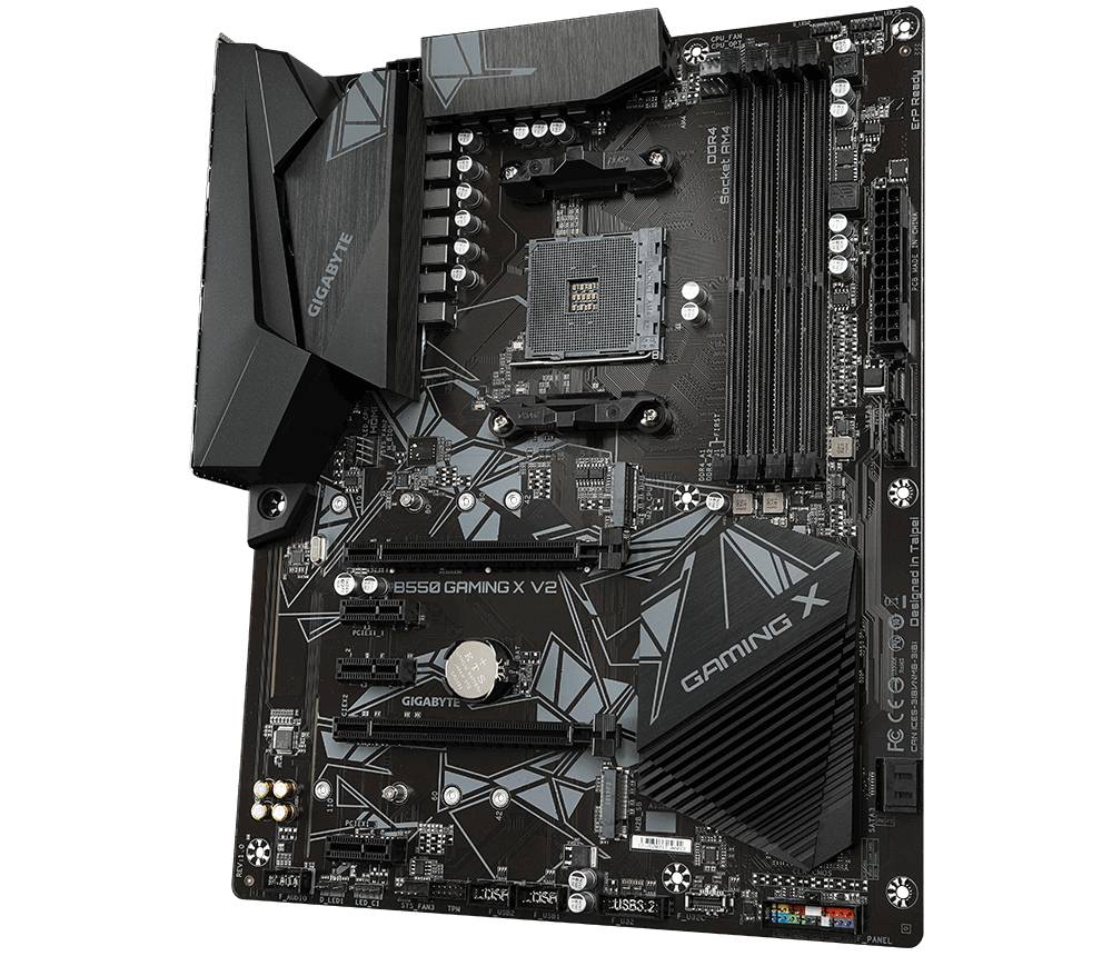 Gigabyte B550 Gaming X V2 Mainboard Sockel (PC) AMD® AM4 Formfaktor (Details) ATX Mainboard-Chipsatz AMD® B550