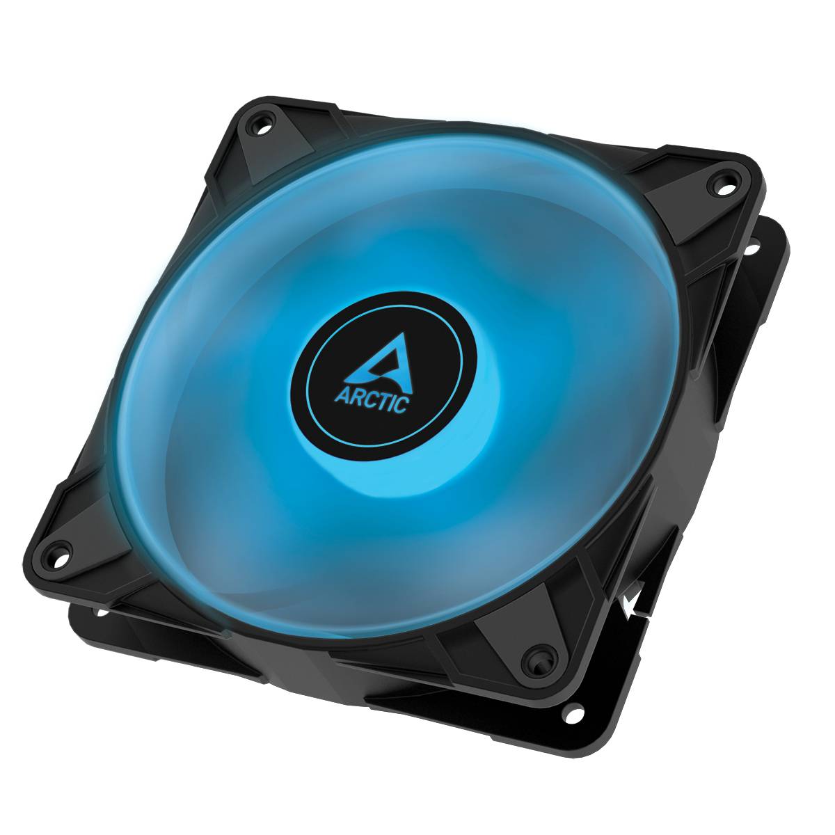 Arctic P12 PC-Gehäuse-Lüfter Schwarz, Weiß (B x H x T) 120 x 25 x 120 mm inkl. LED-Beleuchtung