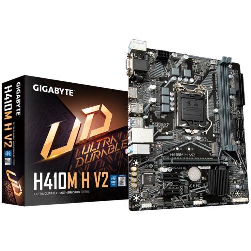 Gigabyte H410M H V2 Mainboard Sockel (PC) Intel® LGA 1200 Formfaktor (Details) Micro-ATX Mainboard-Chipsatz Intel® H410