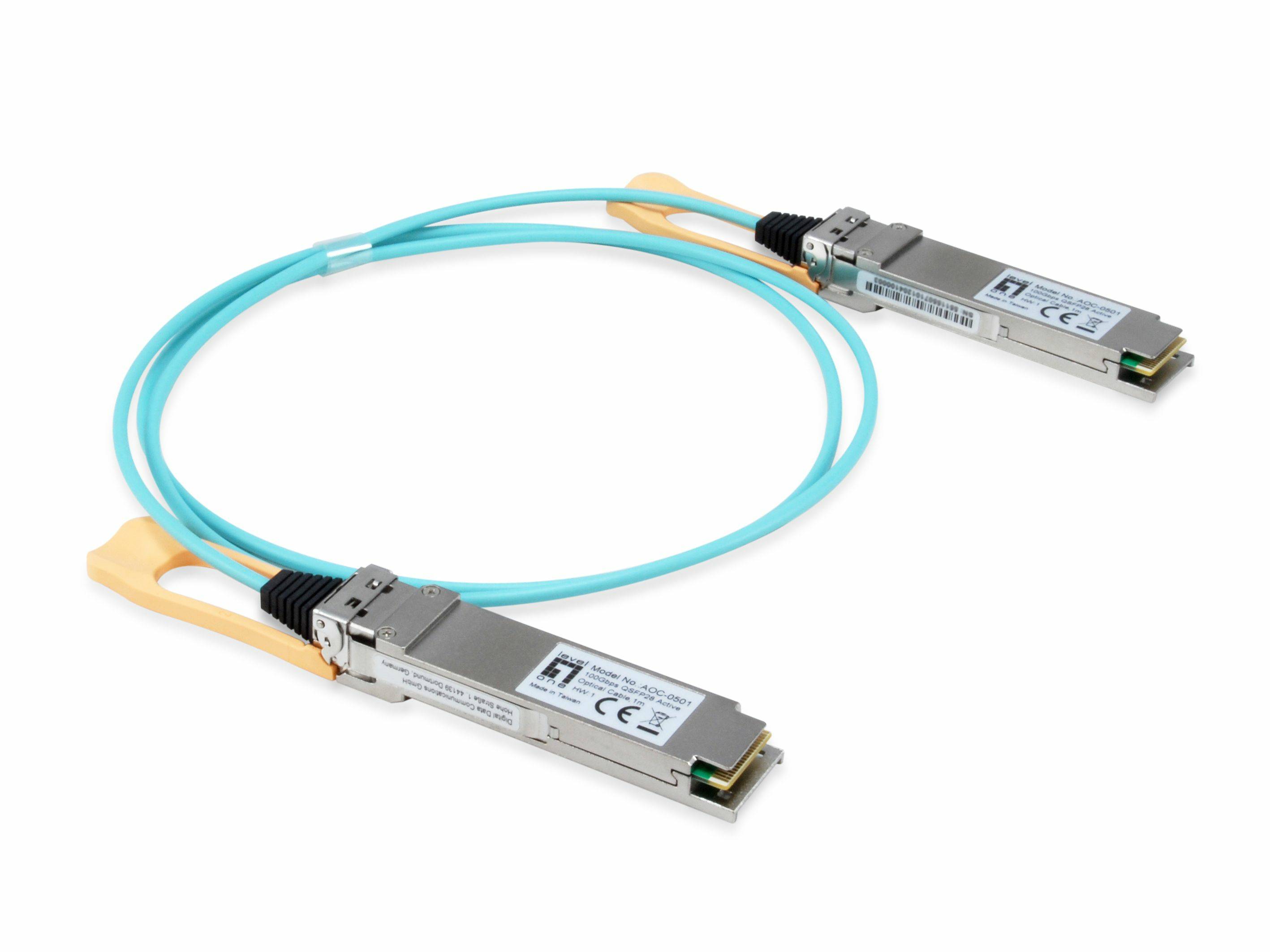 LevelOne AOC-0502 AOC-0502 SFP+ Transceiver-Modul 100 GBit/s