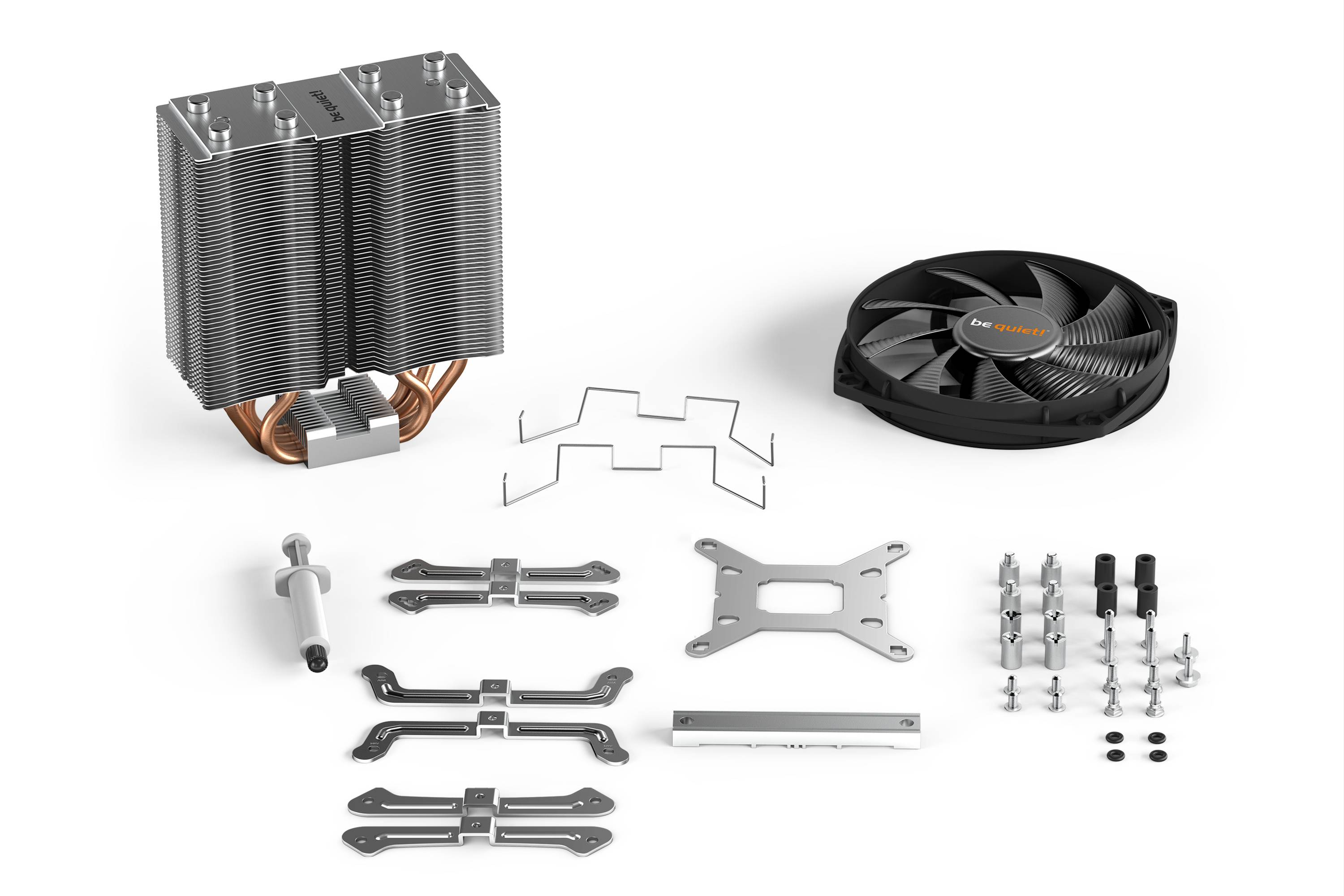 BeQuiet SHADOW ROCK SLIM 2 CPU-Kühler mit Lüfter AMD® AM4, AMD® AM5, Intel® LGA 1150, Intel® LGA 1151, Intel® LGA 1155, Intel®