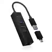 ICY BOX IB-HUB1419-LAN 4 Port USB 3.2 Gen 1-Hub (USB 3.0) Schwarz ICY BOX IB-HUB1419-LAN 4 Port USB 3.2 Gen 1-Hub (USB 3.0) Schwarz