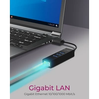 ICY BOX IB-HUB1419-LAN 4 Port USB 3.2 Gen 1-Hub (USB 3.0) Schwarz ICY BOX IB-HUB1419-LAN 4 Port USB 3.2 Gen 1-Hub (USB 3.0) Schwarz