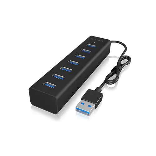 ICY BOX IB-HUB1700-U3 7 Port USB 3.2 Gen 1-Hub (USB 3.0) Schwarz ICY BOX IB-HUB1700-U3 7 Port USB 3.2 Gen 1-Hub (USB 3.0) Schwarz