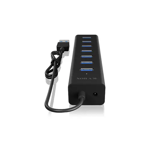 ICY BOX IB-HUB1700-U3 7 Port USB 3.2 Gen 1-Hub (USB 3.0) Schwarz ICY BOX IB-HUB1700-U3 7 Port USB 3.2 Gen 1-Hub (USB 3.0) Schwarz
