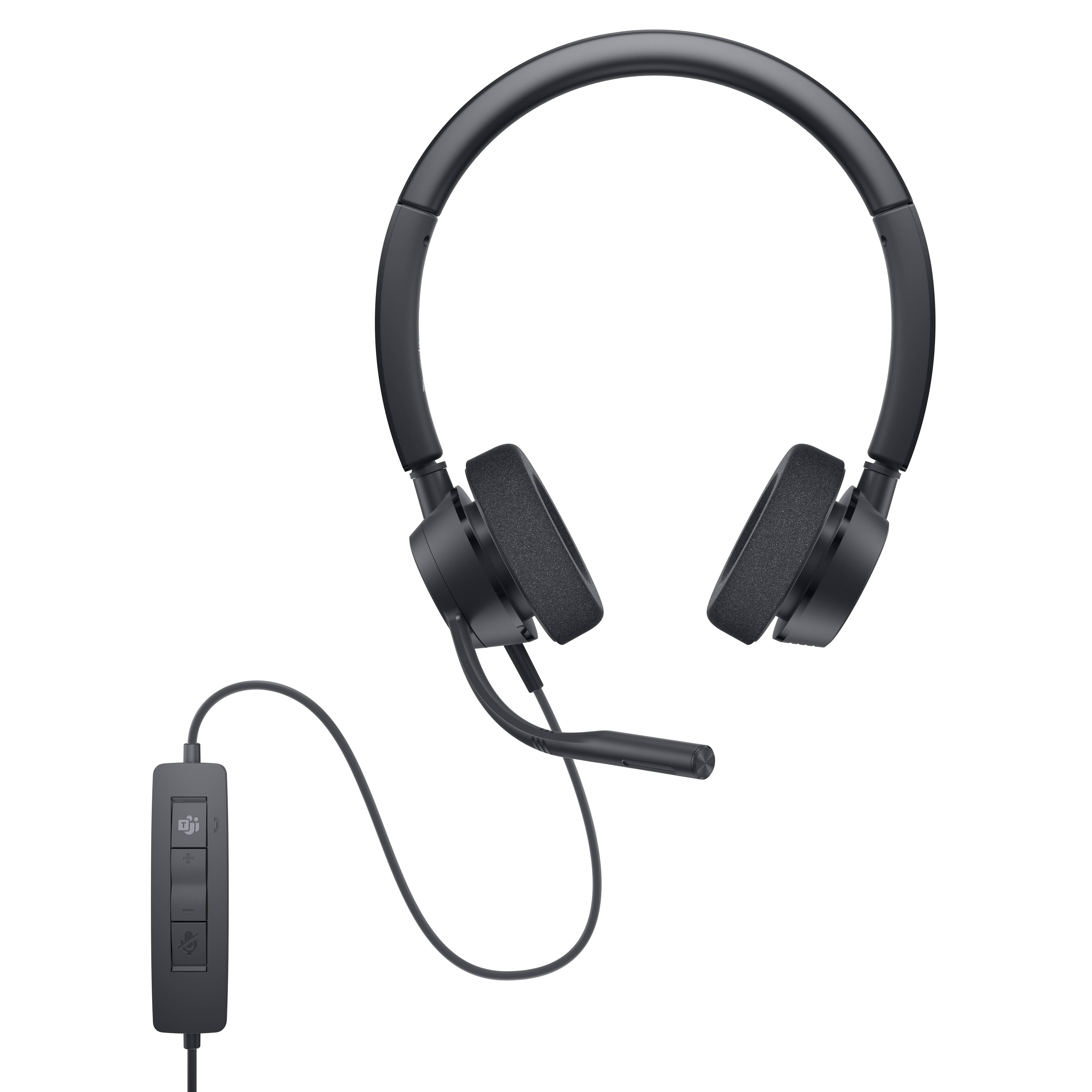 Dell Dell Pro Stereo Headset - WH3022 On Ear Headset Schwarz
