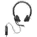 Dell Pro Stereo Headset - WH3022 On Ear Headset Schwarz