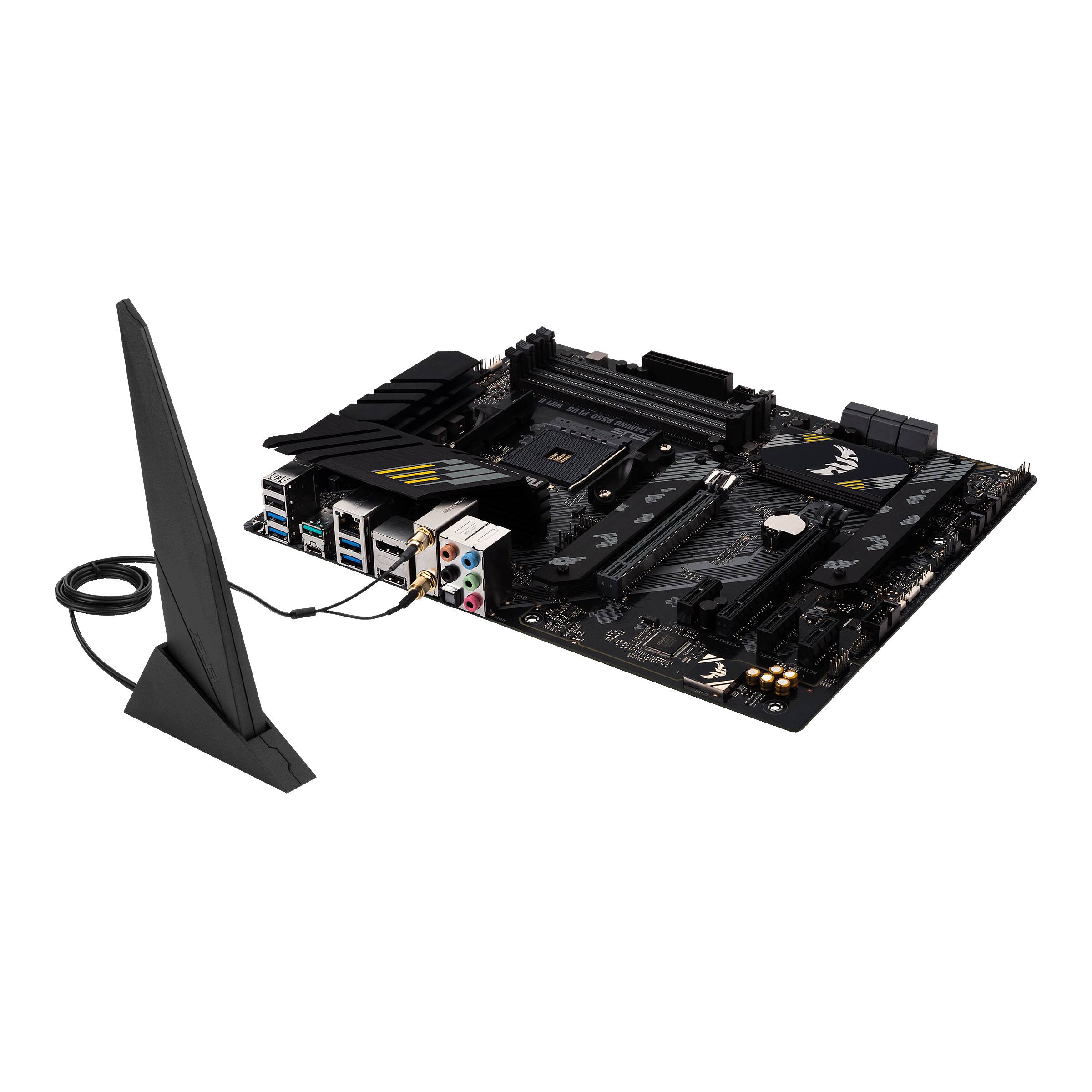 Asus TUF GAMING B550-PLUS WIFI II Mainboard Sockel (PC) AMD® AM4 Formfaktor (Details) ATX Mainboard-Chipsatz AMD® B550