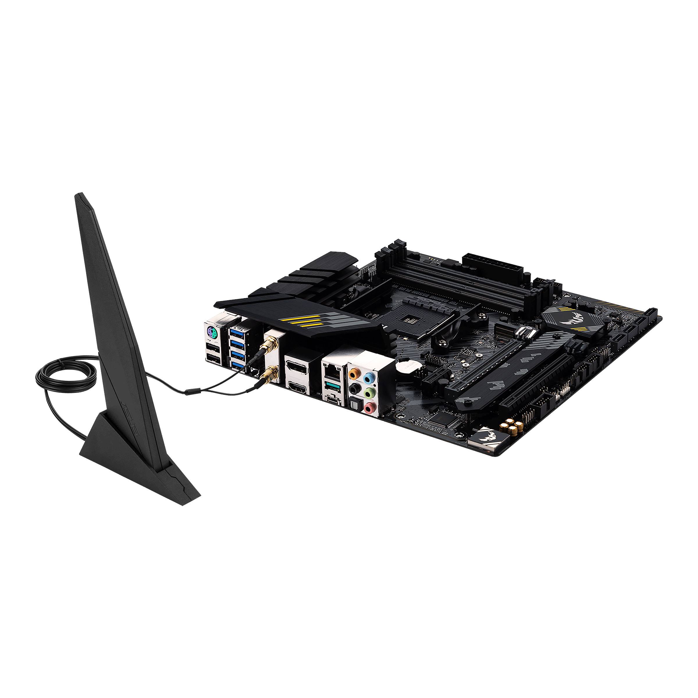 Asus TUF GAMING B550M-PLUS WIFI II Mainboard Sockel (PC) AMD® AM4 Formfaktor (Details) Micro-ATX Mainboard-Chipsatz AMD® B550