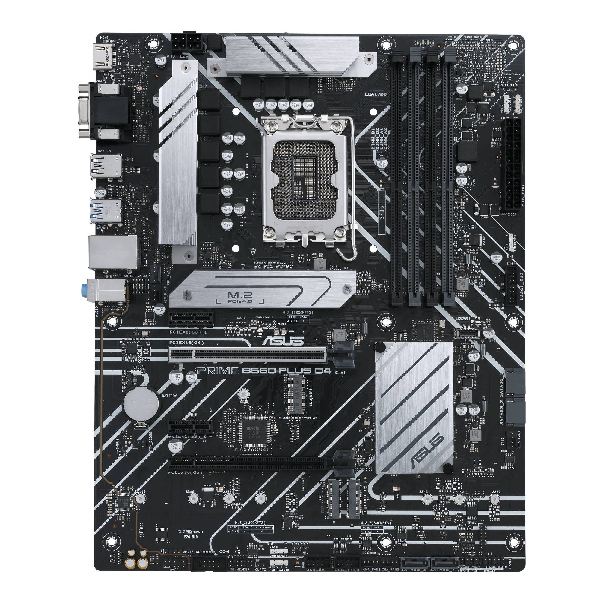 Asus PRIME B660-PLUS D4 Mainboard Sockel (PC) Intel® LGA 1700 Formfaktor (Details) ATX Mainboard-Chipsatz Intel® B660
