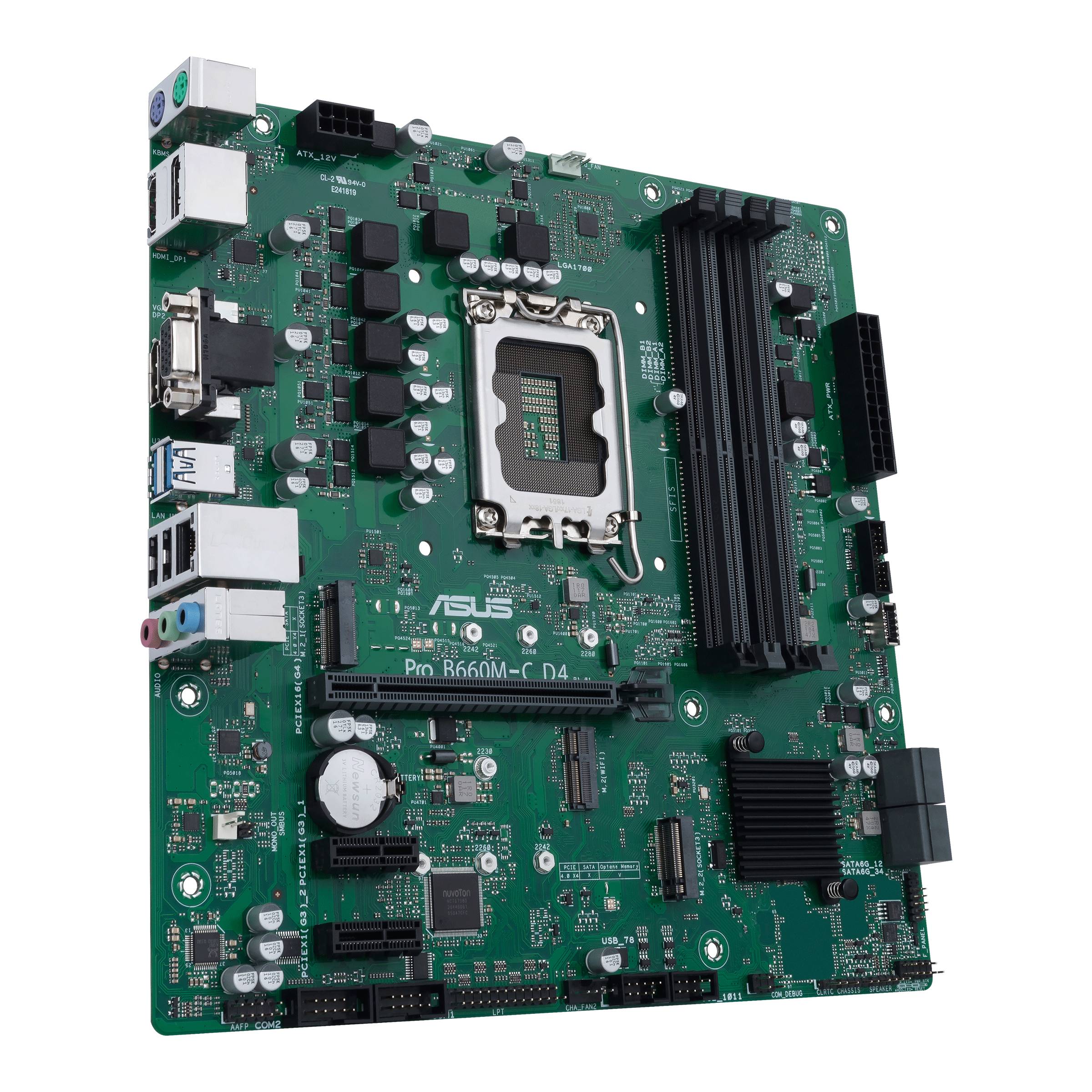 Asus PRO B660M-C D4-CSM Mainboard Sockel (PC) Intel® LGA 1700 Formfaktor (Details) Micro-ATX Mainboard-Chipsatz Intel® B660
