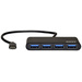 PORT Designs 900123 4 Port USB-C® (USB 3.2 Gen 2) Multiport Hub Schwarz