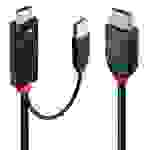 LINDY HDMI / DisplayPort Adapterkabel HDMI-A Stecker, DisplayPort Stecker 1 m Schwarz 41498 Display