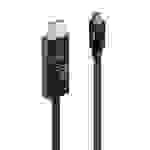 LINDY USB-C® Anschlusskabel USB-C® Stecker, DisplayPort Stecker 1 m Schwarz 43341 DisplayPort-Kabel