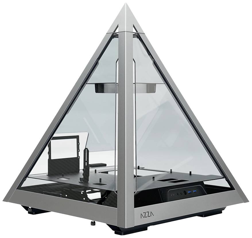 AZZA Pyramid L Benchtable PC-Gehäuse Schwarz, Grau