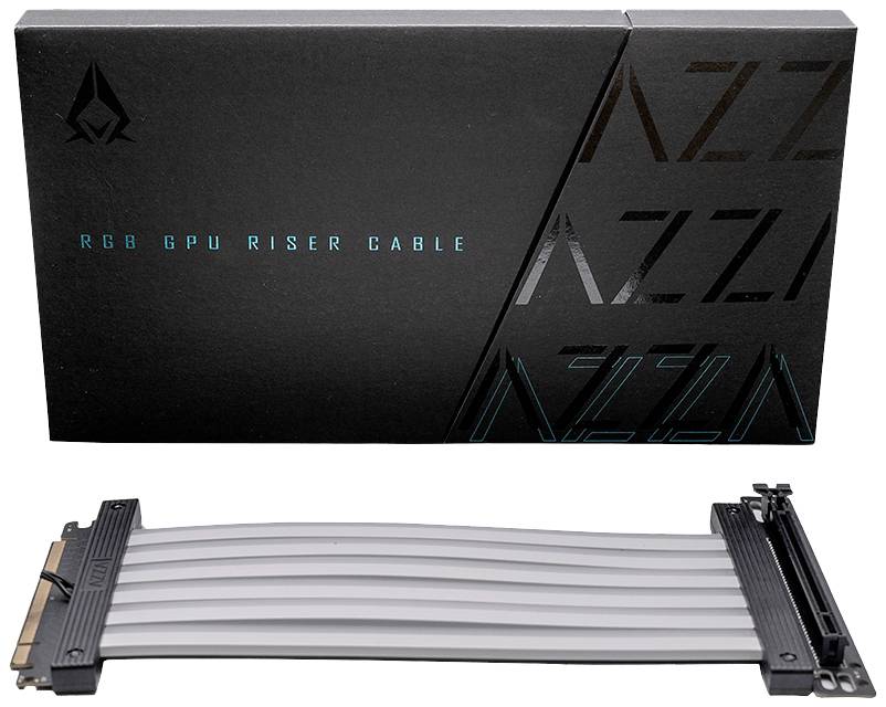 AZZA PCIe Riser Kabel PCIe x16 Stecker 0.2m Weiß ACAZ-20R-I