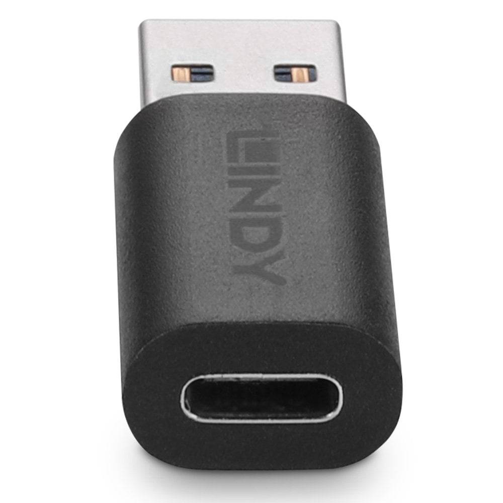 LINDY USB 3.2 Gen 1 (USB 3.0) Adapter [1x USB 3.2 Gen 1 Stecker A (USB 3.0) - 1x USB-C® Buchse] 41904