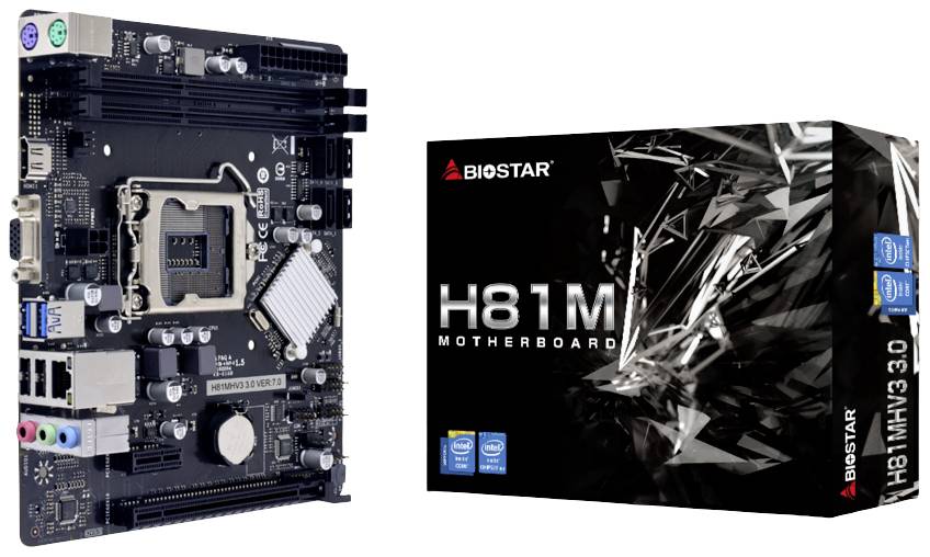 BioStar H81MHV3 3.0 H81 Mainboard Sockel (PC) Intel® LGA 1150 Formfaktor (Details) Micro-ATX Mainboard-Chipsatz Intel® H81