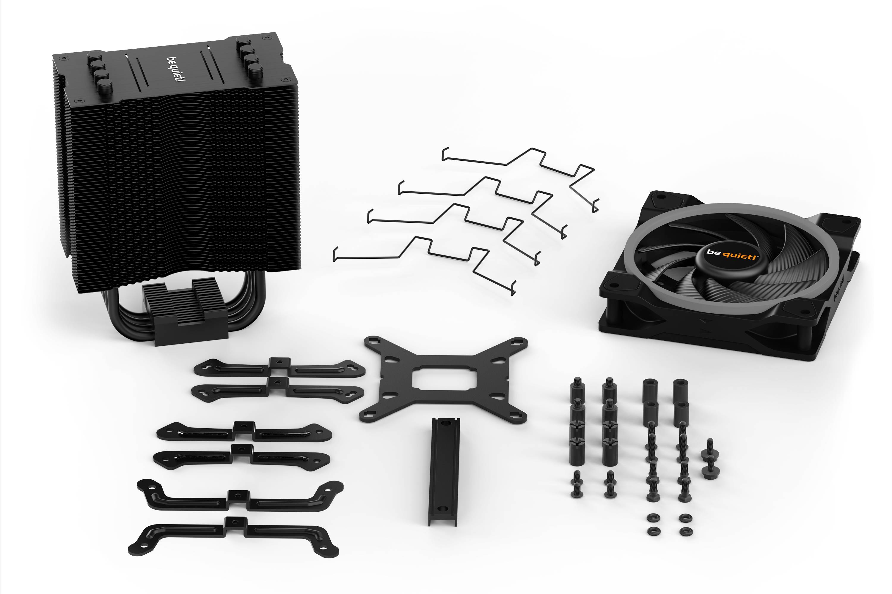 BeQuiet Pure Rock 2 FX Black CPU-Kühler mit Lüfter AMD® AM4, AMD® AM5, Intel® LGA 1150, Intel® LGA 1151, Intel® LGA 1155, Intel®