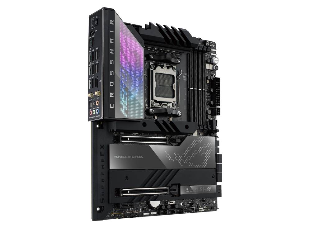 Asus ROG CROSSHAIR X670E HERO Mainboard Sockel (PC) AMD® AM5 Formfaktor (Details) ATX Mainboard-Chipsatz AMD® X670