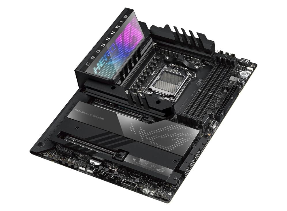 Asus ROG CROSSHAIR X670E HERO Mainboard Sockel (PC) AMD® AM5 Formfaktor (Details) ATX Mainboard-Chipsatz AMD® X670