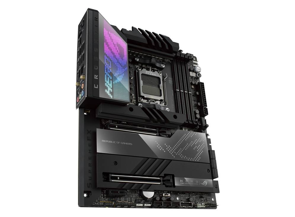 Asus ROG CROSSHAIR X670E HERO Mainboard Sockel (PC) AMD® AM5 Formfaktor (Details) ATX Mainboard-Chipsatz AMD® X670