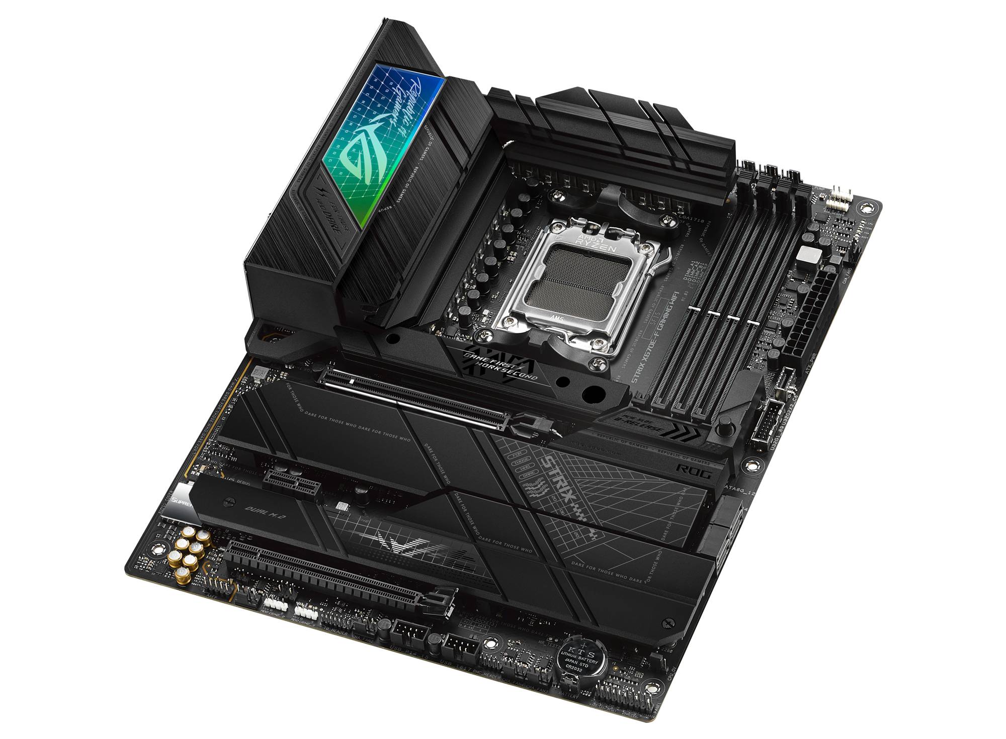 Asus ROG STRIX X670E-F GAMING WIFI Mainboard Sockel (PC) AMD® AM5 Formfaktor (Details) ATX Mainboard-Chipsatz AMD® X670