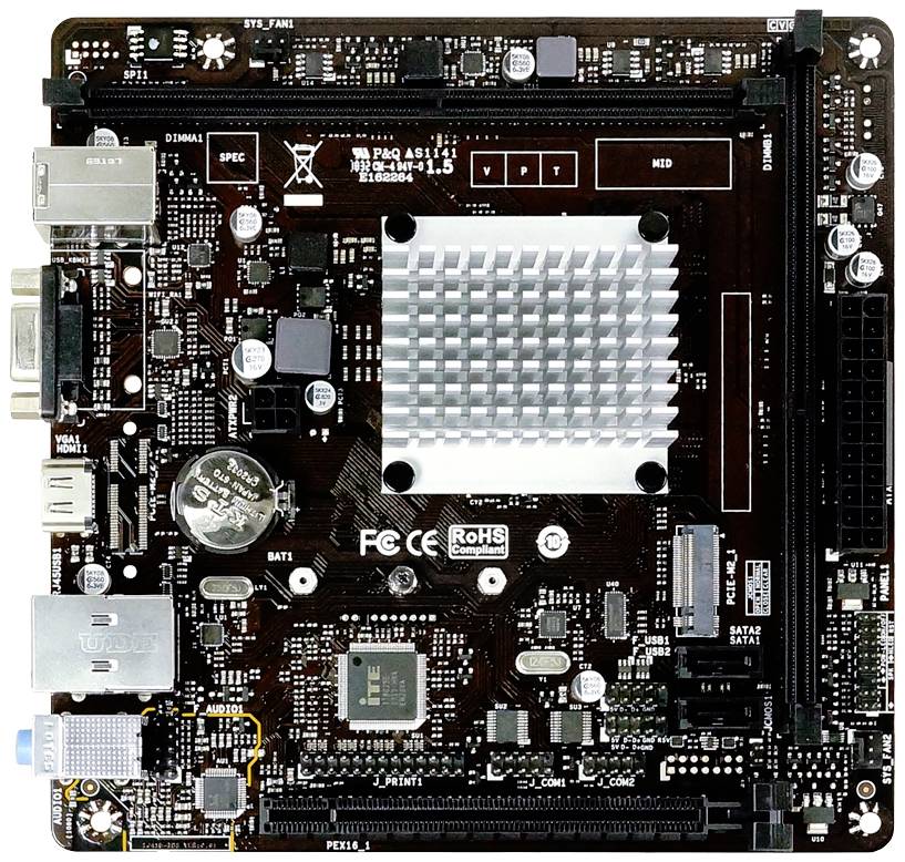 BioStar J4125NHU Mainboard mit CPU Sockel (PC) Intel® LGA 1150 Formfaktor (Details) Mini-ITX