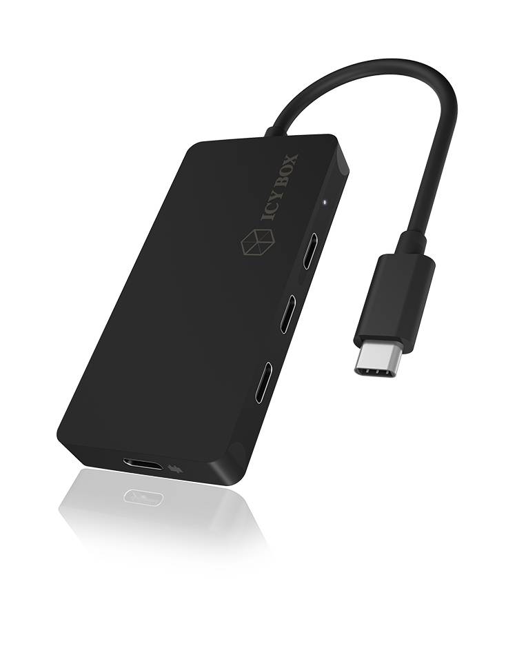 ICY BOX IB-HUB1429-CPD External Hub USB-C 3.2 G2 zu 3x USB-C 3.1 100W
