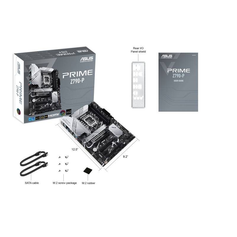 Asus PRIME Z790-P Mainboard Sockel (PC) Intel® LGA 1700 Formfaktor (Details) ATX Mainboard-Chipsatz Intel® Z790