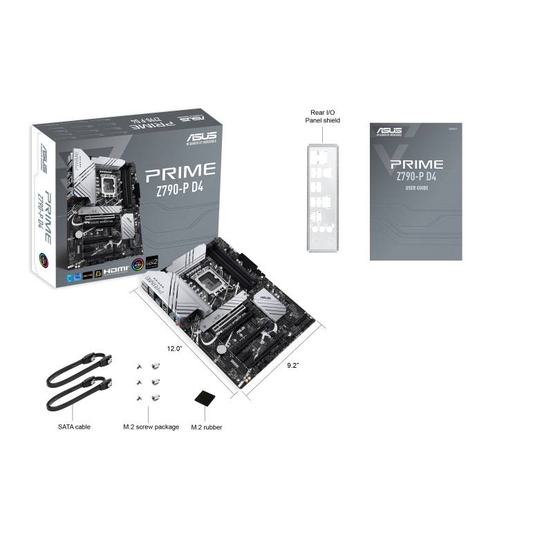 Asus PRIME Z790-P D4 Mainboard Sockel (PC) Intel® 1700 Formfaktor (Details) ATX Mainboard-Chipsatz Intel® Z790