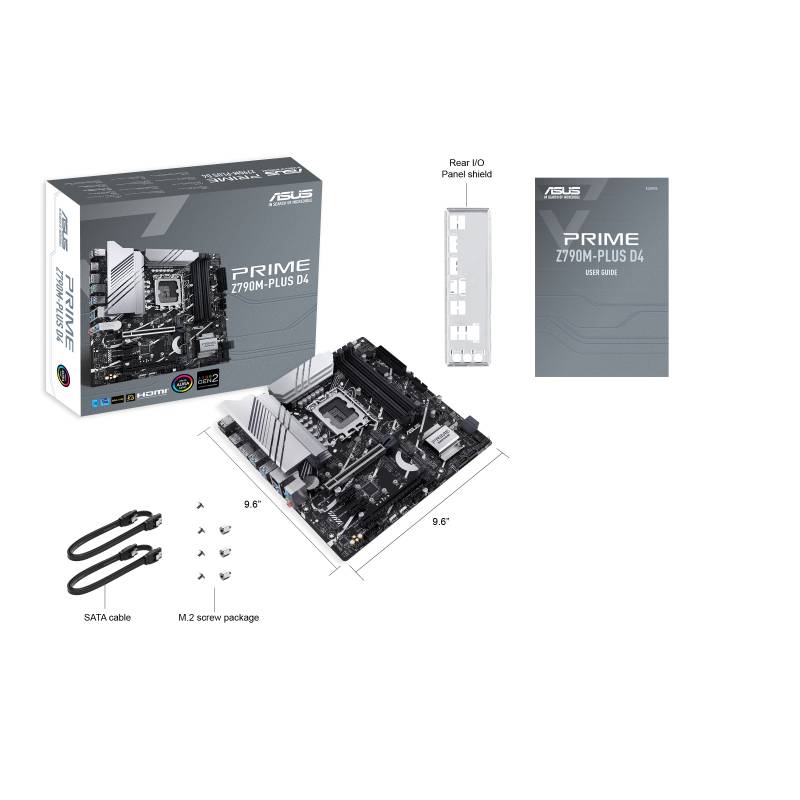 Asus PRIME Z790M-PLUS D4 Mainboard Sockel (PC) Intel® LGA 1700 Formfaktor (Details) Micro-ATX Mainboard-Chipsatz Intel® Z790