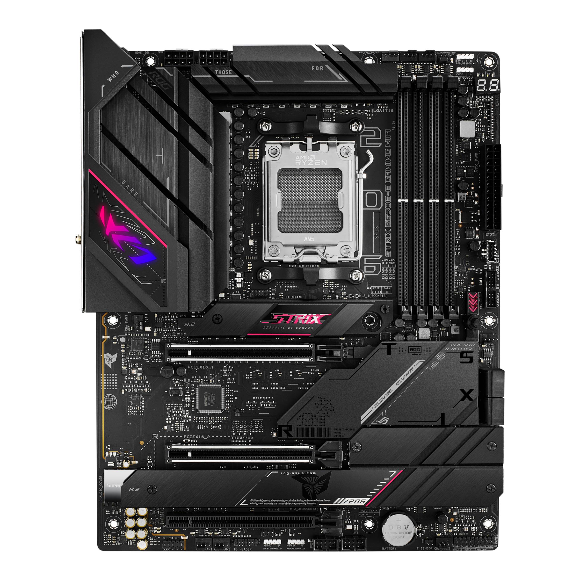 Asus ROG STRIX B650E-E GAMING WIFI Mainboard Sockel (PC) AMD® AM5 Formfaktor (Details) ATX Mainboard-Chipsatz AMD® B650