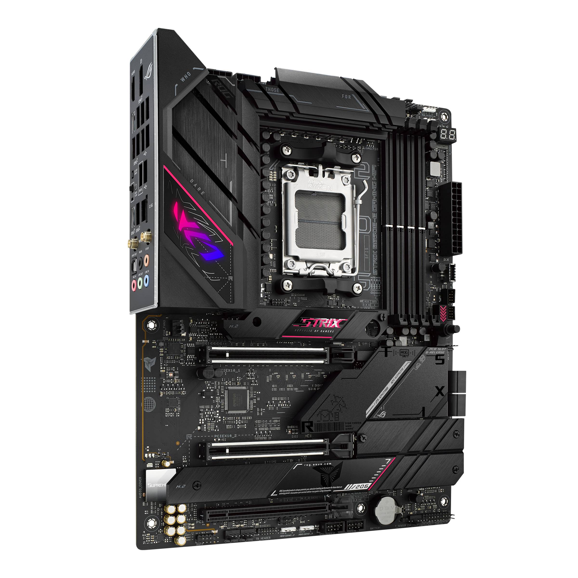 Asus ROG STRIX B650E-E GAMING WIFI Mainboard Sockel (PC) AMD® AM5 Formfaktor (Details) ATX Mainboard-Chipsatz AMD® B650