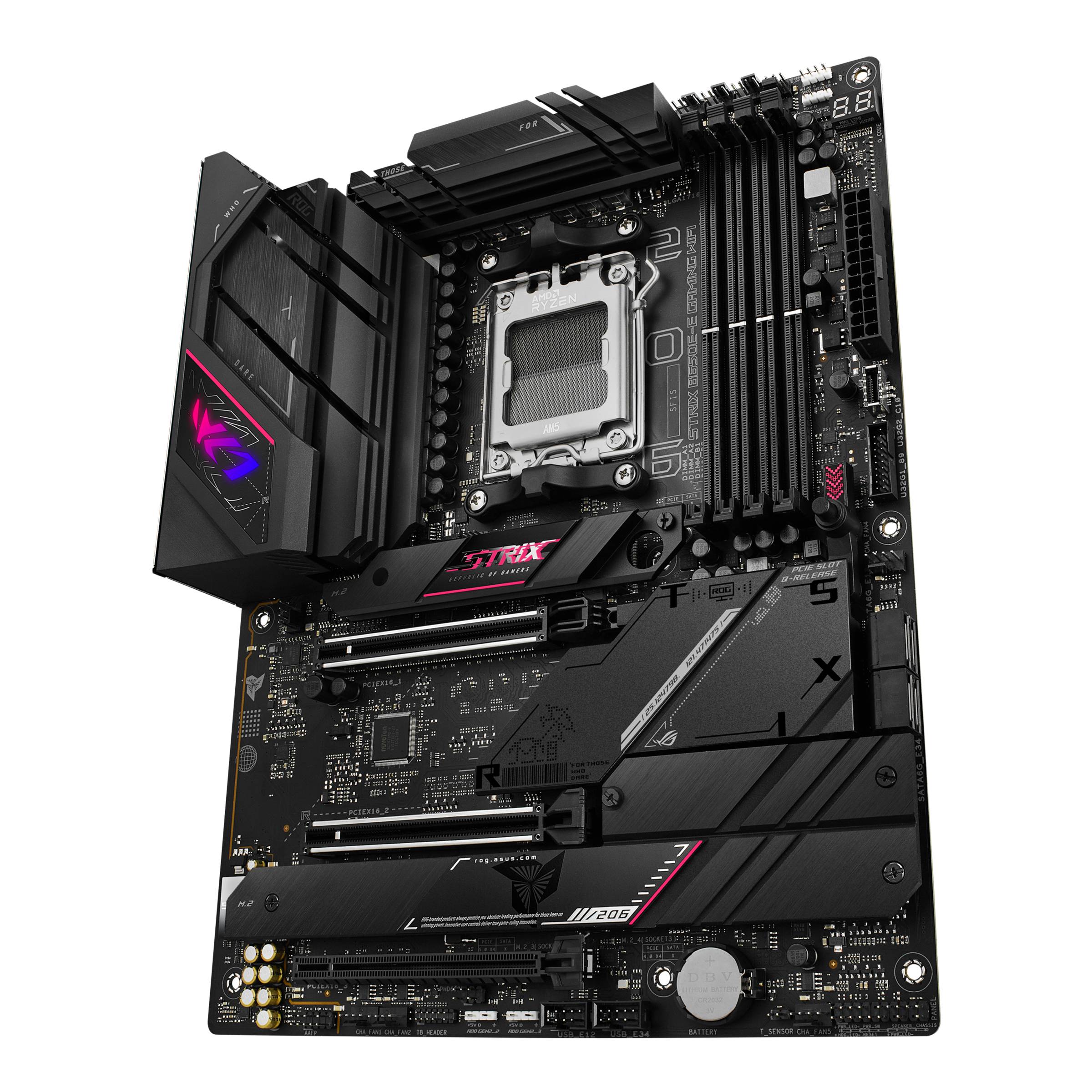 Asus ROG STRIX B650E-E GAMING WIFI Mainboard Sockel (PC) AMD® AM5 Formfaktor (Details) ATX Mainboard-Chipsatz AMD® B650