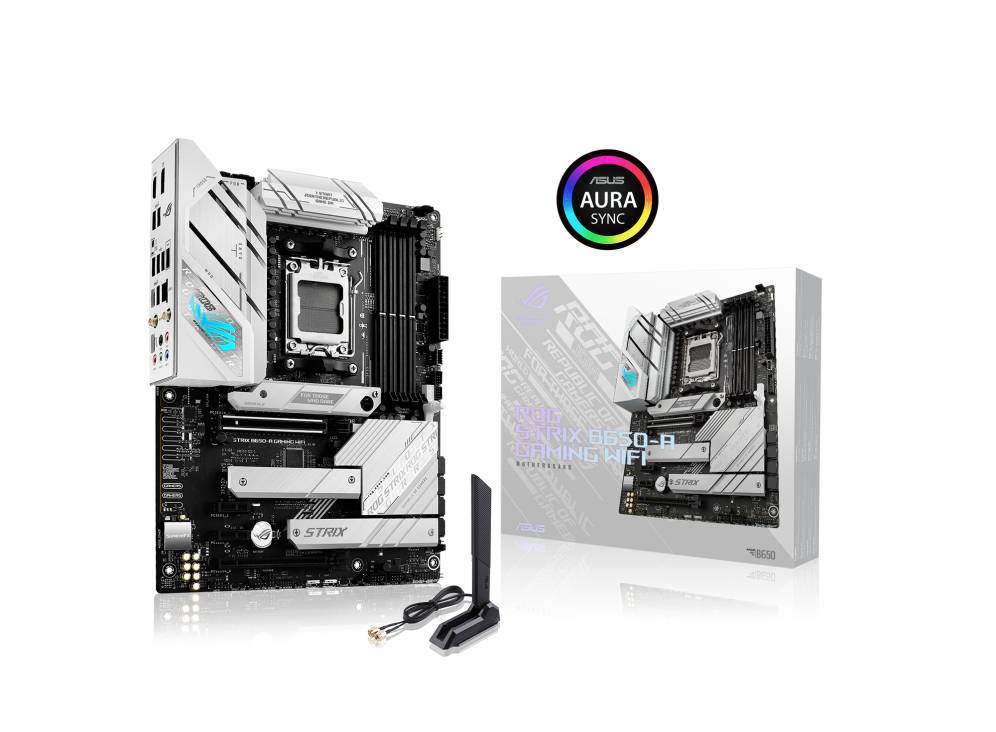 Asus ROG STRIX B650-A GAMING WIFI Mainboard Sockel (PC) AMD® AM5 Formfaktor (Details) ATX Mainboard-Chipsatz AMD® B650
