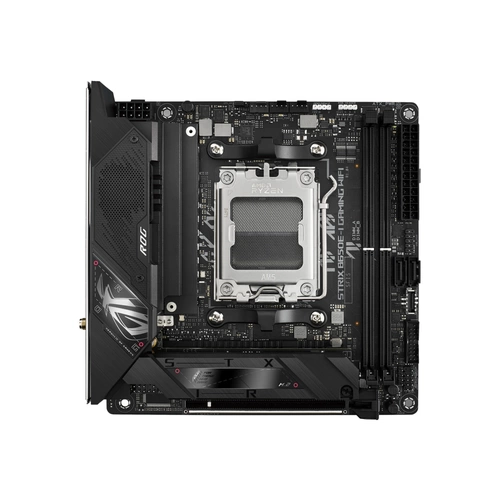 Asus ROG STRIX B650E-I GAMING WIFI Mainboard Sockel (PC) AMD® AM5 Formfaktor (Details) Mini-ITX Mainboard-Chipsatz AMD® B650 Asus ROG STRIX B650E-I GAMING WIFI Mainboard Sockel (PC) AMD® AM5 Formfaktor (Details) Mini-ITX Mainboard-Chipsatz AMD® B650