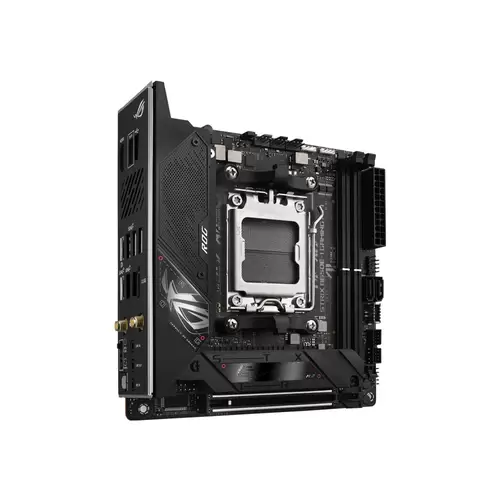 Asus ROG STRIX B650E-I GAMING WIFI Mainboard Sockel (PC) AMD® AM5 Formfaktor (Details) Mini-ITX Mainboard-Chipsatz AMD® B650 Asus ROG STRIX B650E-I GAMING WIFI Mainboard Sockel (PC) AMD® AM5 Formfaktor (Details) Mini-ITX Mainboard-Chipsatz AMD® B650