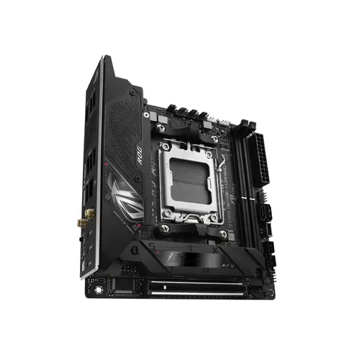 Asus ROG STRIX B650E-I GAMING WIFI Mainboard Sockel (PC) AMD® AM5 Formfaktor (Details) Mini-ITX Mainboard-Chipsatz AMD® B650 Asus ROG STRIX B650E-I GAMING WIFI Mainboard Sockel (PC) AMD® AM5 Formfaktor (Details) Mini-ITX Mainboard-Chipsatz AMD® B650