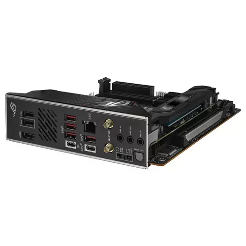 Asus ROG STRIX B650E-I GAMING WIFI Mainboard Sockel (PC) AMD® AM5 Formfaktor (Details) Mini-ITX Mainboard-Chipsatz AMD® B650 Asus ROG STRIX B650E-I GAMING WIFI Mainboard Sockel (PC) AMD® AM5 Formfaktor (Details) Mini-ITX Mainboard-Chipsatz AMD® B650