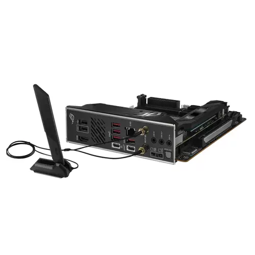 Asus ROG STRIX B650E-I GAMING WIFI Mainboard Sockel (PC) AMD® AM5 Formfaktor (Details) Mini-ITX Mainboard-Chipsatz AMD® B650 Asus ROG STRIX B650E-I GAMING WIFI Mainboard Sockel (PC) AMD® AM5 Formfaktor (Details) Mini-ITX Mainboard-Chipsatz AMD® B650