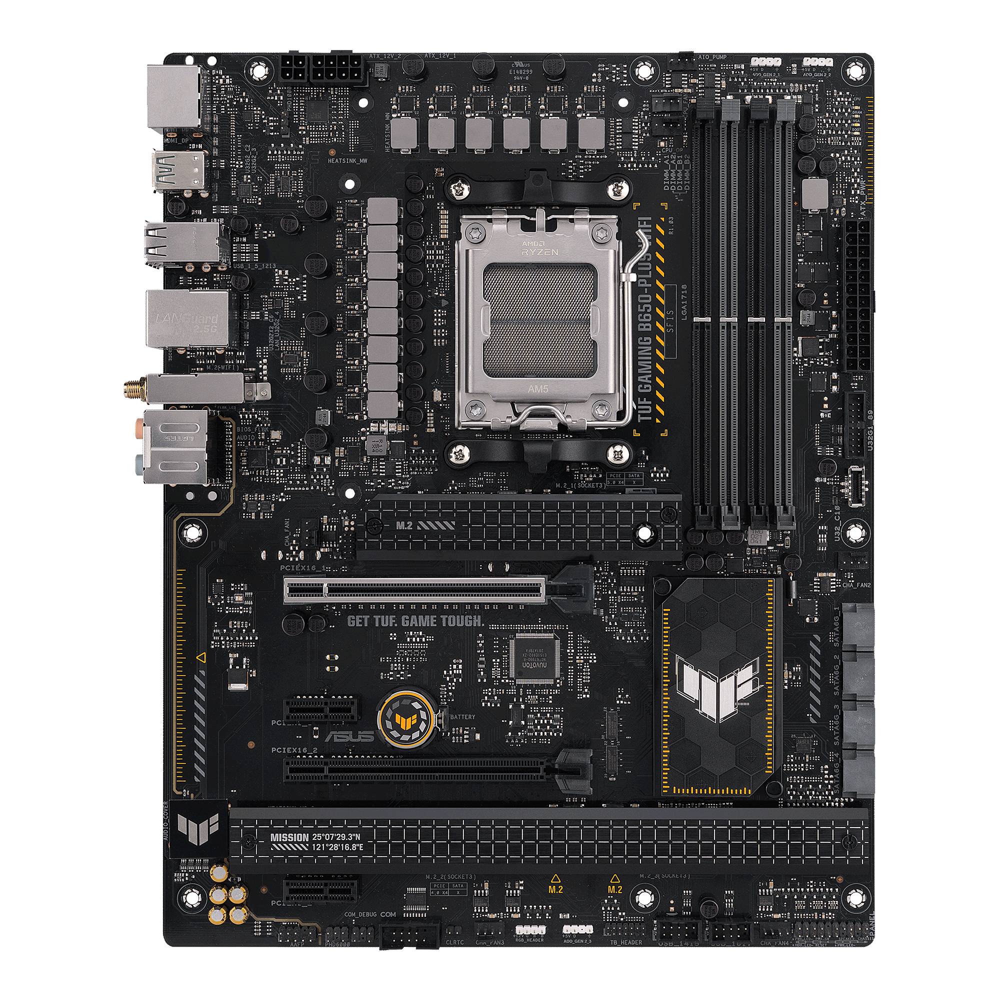 Asus TUF GAMING B650-PLUS WIFI Mainboard Sockel (PC) AMD® AM5 Formfaktor (Details) ATX Mainboard-Chipsatz AMD® B650