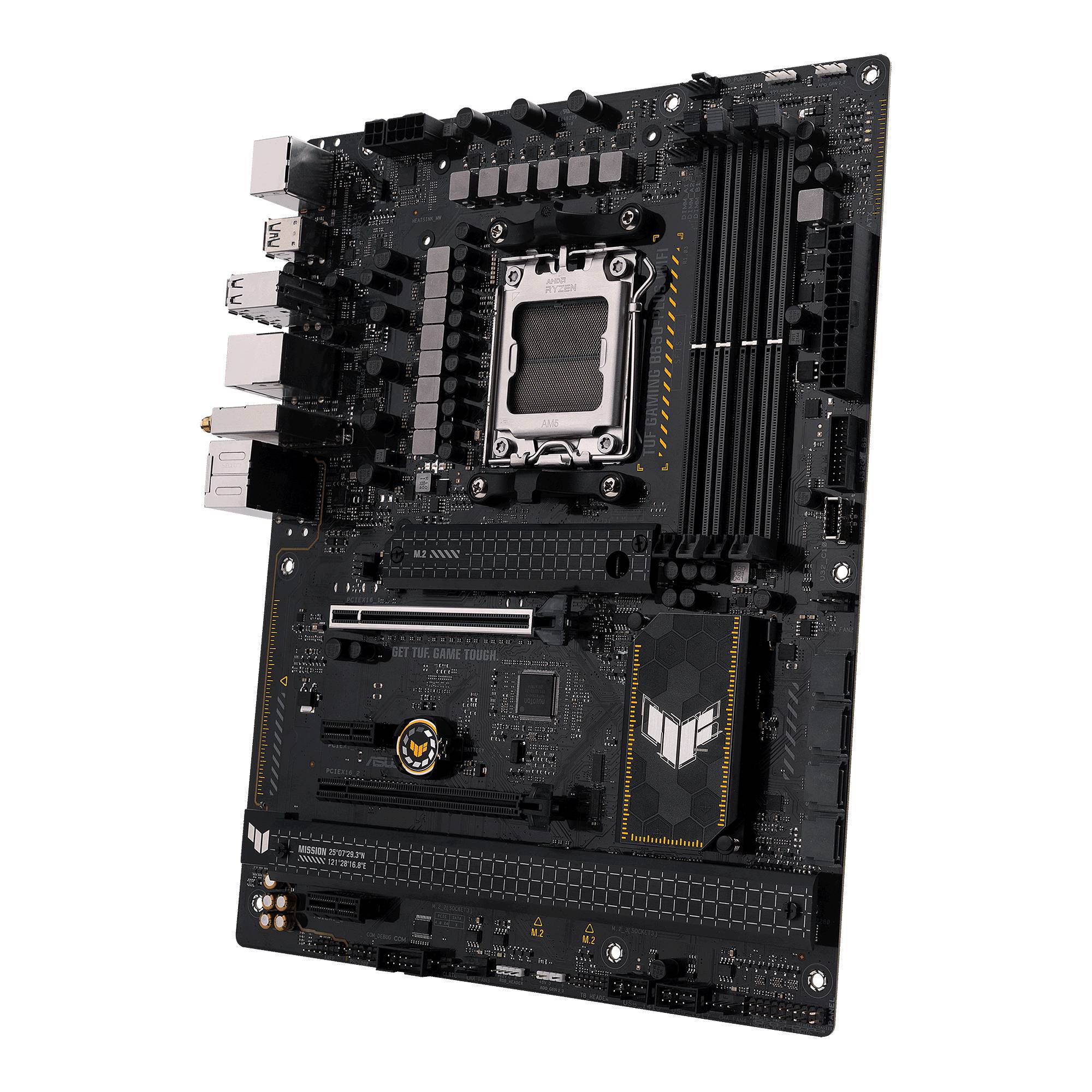Asus TUF GAMING B650-PLUS WIFI Mainboard Sockel (PC) AMD® AM5 Formfaktor (Details) ATX Mainboard-Chipsatz AMD® B650